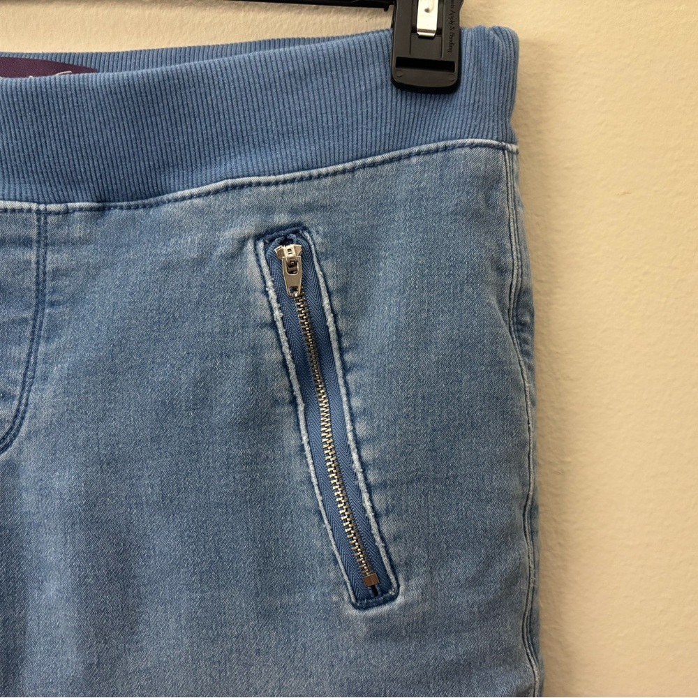 Gloria Vanderbilt Denim Jogger Jeans Elastic Waist Pull On Blue Stretch - Picture 5 of 7